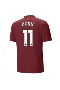 Manchester City Jeremy Doku #11 Voetbaltruitje 3e tenue 2024-25 Korte Mouw